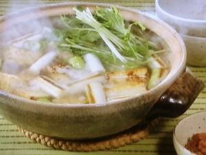 【きょうの料理ビギナーズ】焼きねぎと厚揚げのとろみ鍋のレシピ・河野雅子