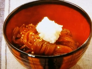 【男子ごはん】しらたきの甘辛煮辛味大根のせのレシピ・国分太一・栗原心平