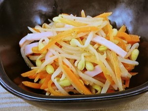 【あさイチ】にんじんと豆もやしのハムサラダのレシピ・牧野直子・解決！ごはん