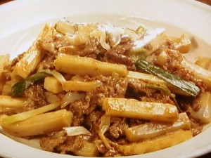 【キューピー３分クッキング】牛肉とれんこんのしょうがじょうゆ炒めのレシピ・小林まさみ