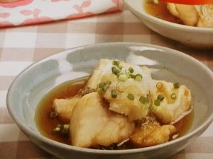 【キューピー３分クッキング】豆腐とたらの揚げだしのレシピ・石原洋子