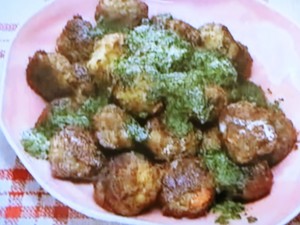 【ZIP！速水もこみちのMOCO''Sキッチン】もこみち流　カレー風味のミートボール～ほうれん草ソースがけ〜のレシピ・速水もこみち