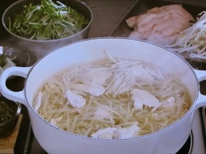 【キューピー３分クッキング】もやしとささ身の鍋 にらソースのレシピ・藤井恵