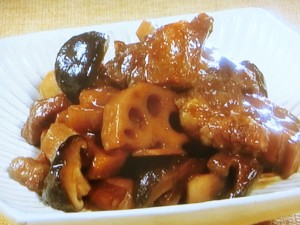 【きょうの料理ビギナーズ】豚肉、れんこん、しいたけのいり煮のレシピ・河野雅子