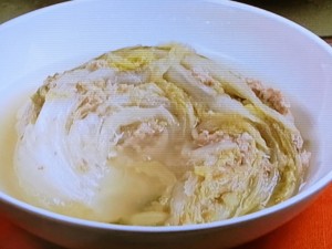 【キューピー３分クッキング】白菜のミルフィーユ煮のレシピ・小林まさみ
