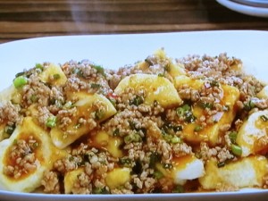 【キューピー３分クッキング】揚げ長芋と豆腐のチリソースあんのレシピ・田口成子