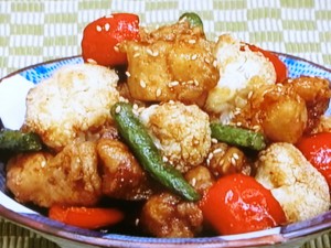 【ノンストップ】揚げ鶏とカリフラワーの甘ダレがらめのレシピ・笠原将弘・笠原将弘のおかず道場