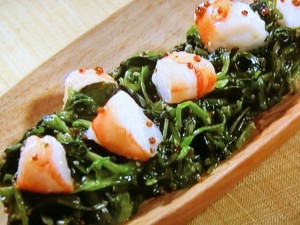 【きょうの料理】せりとえびのはちみつマスタードあえのレシピ・島本薫
