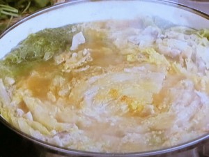 【キューピー３分クッキング】白菜と豚バラ肉のみそ鍋のレシピ・石原洋子