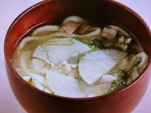 【上沼恵美子のおしゃべりクッキング】カブのあんかけうどんのレシピ・上沼恵美子・岡本健二