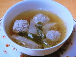 【きょうの料理】しょうが肉だんごとねぎのスープのレシピ・萩野恭子