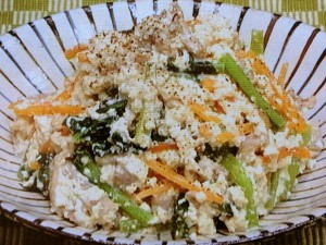 【ノンストップ】豚肉とコマツナの白あえのレシピ・笠原将弘・笠原将弘のおかず道場