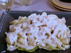【キューピー３分クッキング】生白菜とゆで野菜のホットサラダ チーズソースのレシピ・石原洋子
