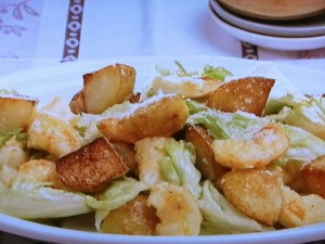 【キューピー３分クッキング】えび、じゃが芋、レタスの粉チーズ炒めのレシピ・小林まさみ