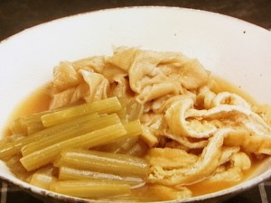 【キューピー３分クッキング】ふき、油揚げ、板麩の煮もののレシピ・小林まさみ