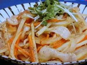 【ノンストップ】肉ジャガ炒めのレシピ・笠原将弘・笠原将弘のおかず道場