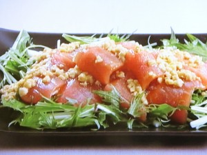 【上沼恵美子のおしゃべりクッキング】漬けマグロのからし風味のレシピ・上沼恵美子・岡本健二