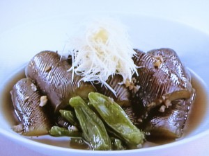 【上沼恵美子のおしゃべりクッキング】ナスの煮浸しのレシピ・上沼恵美子・岡本健二