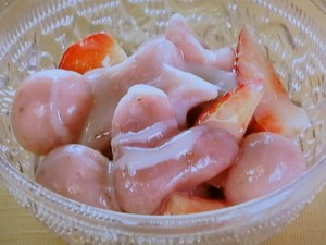 【きょうの料理】いちご白玉のレシピ・ほりえさわこ