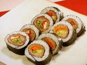 【きょうの料理】肉巻きのり巻きのレシピ・ワタナベマキ