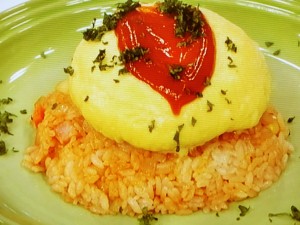 【ノンストップ】チーズイン！まんまるオムレツのオムライスのレシピ・検索きょうのおしゃレシピ