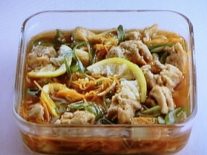 【上沼恵美子のおしゃべりクッキング】鶏の柚子南蛮漬けのレシピ・上沼恵美子・岡本健二
