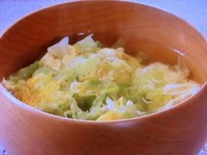 【きょうの料理ビギナーズ】春キャベツのかきたま汁のレシピ・河野雅子