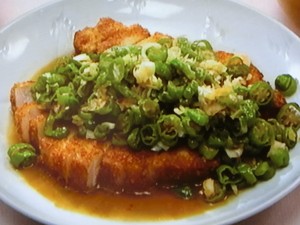 【おかずのクッキング】豚カツの香味ソースのレシピ・土井善晴