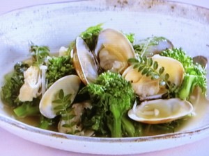 【上沼恵美子のおしゃべりクッキング】菜の花とあさりの蒸し煮のレシピ・上沼恵美子・岡本健二