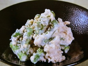 【きょうの料理】えびとそら豆の黄身酢あえのレシピ・鈴木登紀子