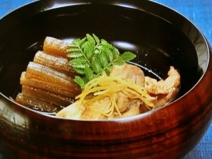 【きょうの料理】ふきと鶏肉の煮物のレシピ・奥村彪生