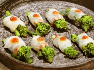 【きょうの料理】菜の花の白身魚巻きのレシピ・藤井恵