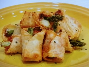 【ノンストップ】包んでサクサク！ベーコンアスパラチーズ巻きのレシピ・検索きょうのおしゃレシピ