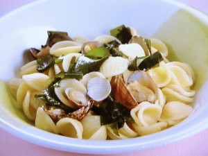 【上沼恵美子のおしゃべりクッキング】アサリとわかめのパスタのレシピ・上沼恵美子・小池浩司