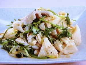 【上沼恵美子のおしゃべりクッキング】いかと香菜の炒めもののレシピ・上沼恵美子・石川智之