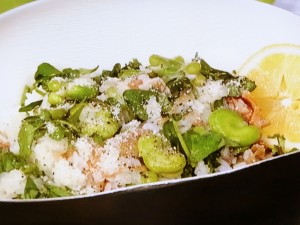 【きょうの料理】そら豆と生ハムのクレソンご飯のレシピ・ワタナベマキ