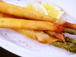 【あさイチ】アスパラと生ハムのスティック春巻のレシピ・みんな！ゴハンだよ・ワタナベマキ
