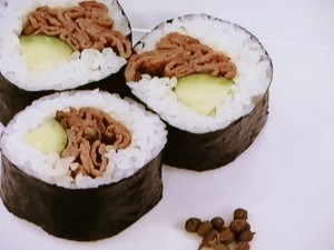 【あさイチ】牛肉の巻きずし　さんしょう味のレシピ・みんな！ゴハンだよ・上田淳子