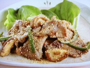 【上沼恵美子のおしゃべりクッキング】ごま風味の生姜焼きのレシピ・上沼恵美子・岡本健二