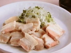 【上沼恵美子のおしゃべりクッキング】蒸し豚の辛味ポン酢のレシピ・上沼恵美子・岡本健二
