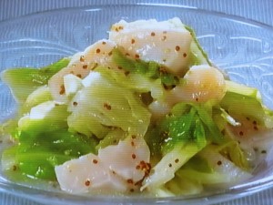【きょうの料理ビギナーズ】帆立てとキャベツのマスタードマリネのレシピ・河野雅子