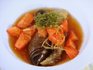【噂の東京マガジン　やってTRY！】ナスの揚げびたしのレシピ・片岡護