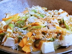 【キューピー３分クッキング】アスパラとにんじんの豆腐サラダのレシピ・石原洋子