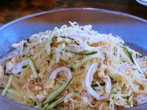 【キューピー３分クッキング】しらたきと鶏ささ身の中華サラダのレシピ・小林まさみ