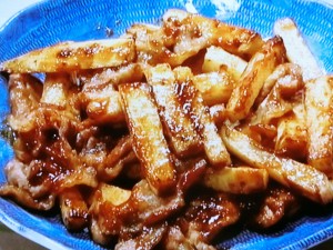 【きょうの料理】長芋と豚肉の粉ざんしょう炒めのレシピ・本田明子