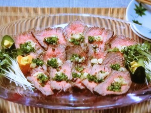 【きょうの料理】ばぁばの牛たたきのレシピ・鈴木登紀子