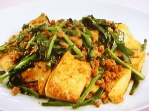 【上沼恵美子のおしゃべりクッキング】豆腐とニラの炒めもののレシピ・上沼恵美子・石川智之