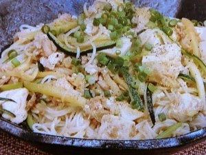【ノンストップ】ズッキーニのそうめんチャンプルーのレシピ・笠原将弘・笠原将弘のおかず道場