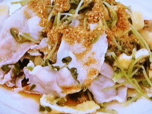【あさイチ】豚肉と豆苗のレンジ蒸しのレシピ・みんな！ゴハンだよ・井原裕子