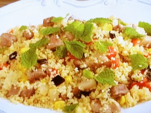 【キューピー３分クッキング】豚肉と夏野菜のクスクス ミント風味のレシピ・石原洋子